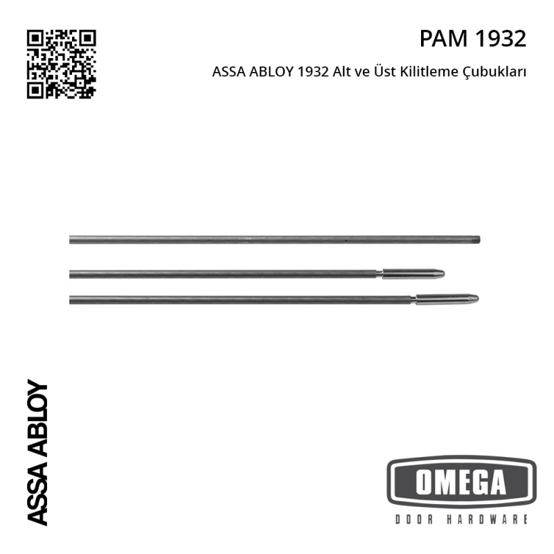 ASSA ABLOY 1932 Alt ve Üst Kilitleme Çubukları