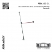 ASSA ABLOY PED 200 GL 2/3 Nokta Yüzey Montajlı Panik Bar