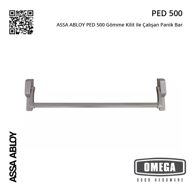 ASSA ABLOY PED 500 Gömme Kilit ile Çalışan Panik Bar