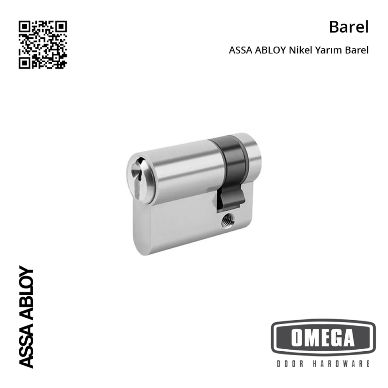 ASSA ABLOY Nikel Yarım Barel