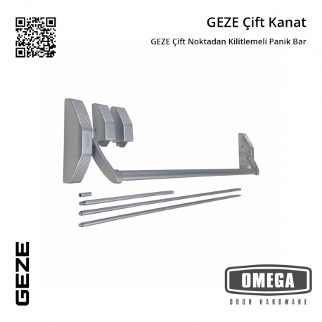 GEZE Çift Noktadan Kilitlemeli Panik Bar