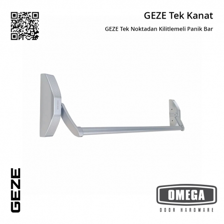 GEZE Tek Noktadan Kilitlemeli Panik Bar