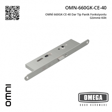OMNİ 660GK-CE-40 Dar Tip Panik Fonksiyonlu Gömme Kilit