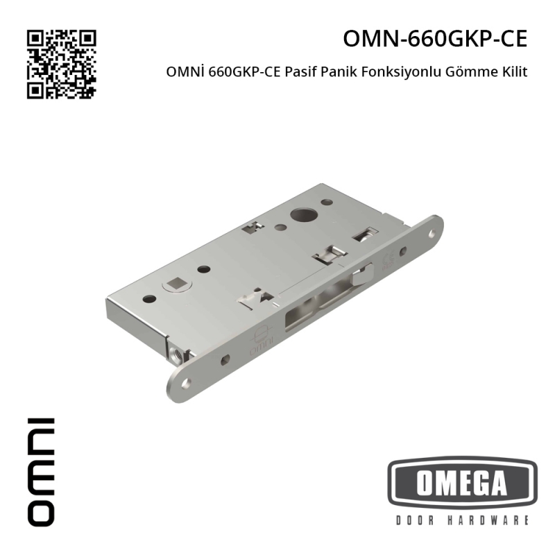 OMNİ 660GKP-CE Pasif Panik Fonksiyonlu Gömme Kilit